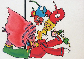 Angel Into Box 1976 Limited Edition Print - Peter Max Angel Into Box 1976 Limited Edition Print - Peter Max