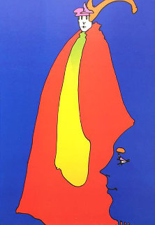 Prince of Blue AP 1973 Vintage   Limited Edition Print - Peter Max