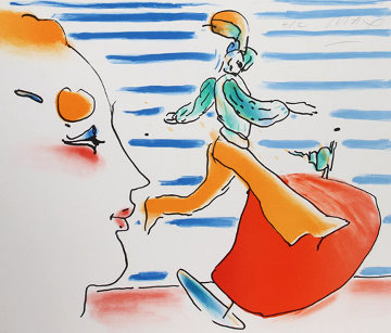 Red Sail 1981 Limited Edition Print - Peter Max Red Sail 1981 Limited Edition Print - Peter Max