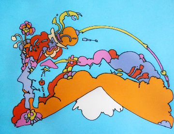 Infinity Watchers 1970 Limited Edition Print - Peter Max Infinity Watchers 1970 Limited Edition Print - Peter Max