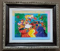 Flower Lady 2014 24x31 Works on Paper (not prints) by Peter Max - 1 Flower Lady 2014 24x31 Works on Paper (not prints) by Peter Max - 1