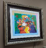 Flower Lady 2014 24x31 Works on Paper (not prints) by Peter Max - 2 Flower Lady 2014 24x31 Works on Paper (not prints) by Peter Max - 2