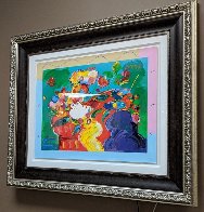 Flower Lady 2014 24x31 Works on Paper (not prints) by Peter Max - 3 Flower Lady 2014 24x31 Works on Paper (not prints) by Peter Max - 3