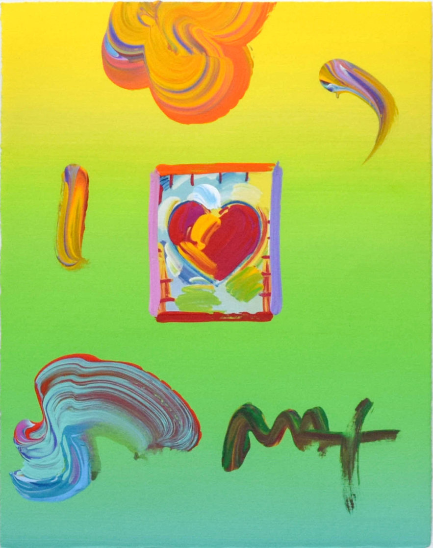 Heart Unique 22x20 Works on Paper (not prints) by Peter Max Heart Unique 22x20 Works on Paper (not prints) by Peter Max