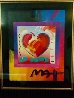 Heart on Blends Unique 2006 23x21 Works on Paper (not prints) by Peter Max - 2