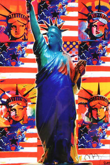 God Bless America Limited Edition Print - Peter Max God Bless America Limited Edition Print - Peter Max