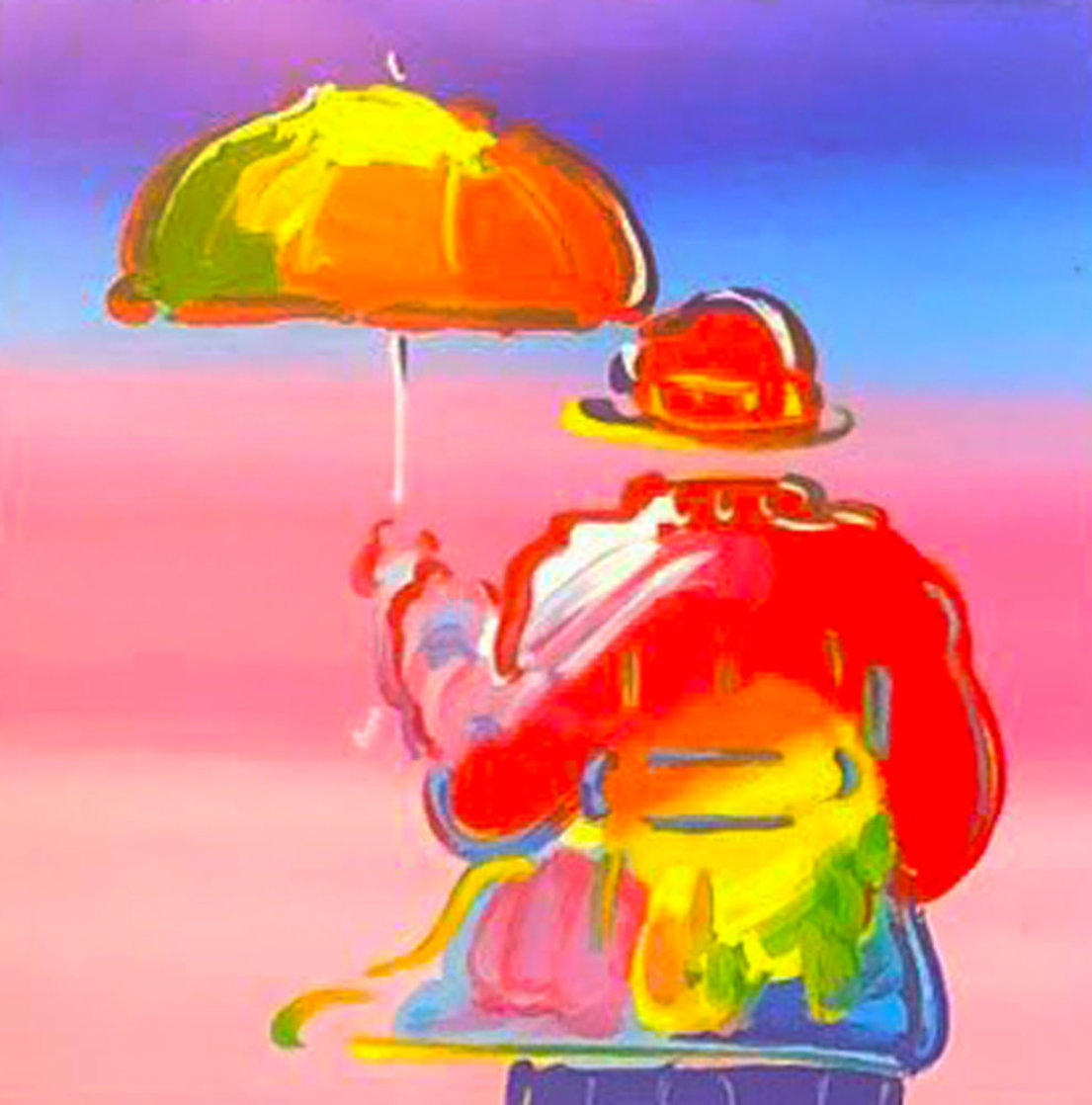 Umbrella Man 2016 Limited Edition Print by Peter Max