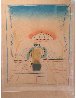 Man With Umbrella 1978 Limited Edition Print by Peter Max - 1