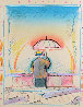 Man With Umbrella 1978 - Vintage Limited Edition Print by Peter Max - 0