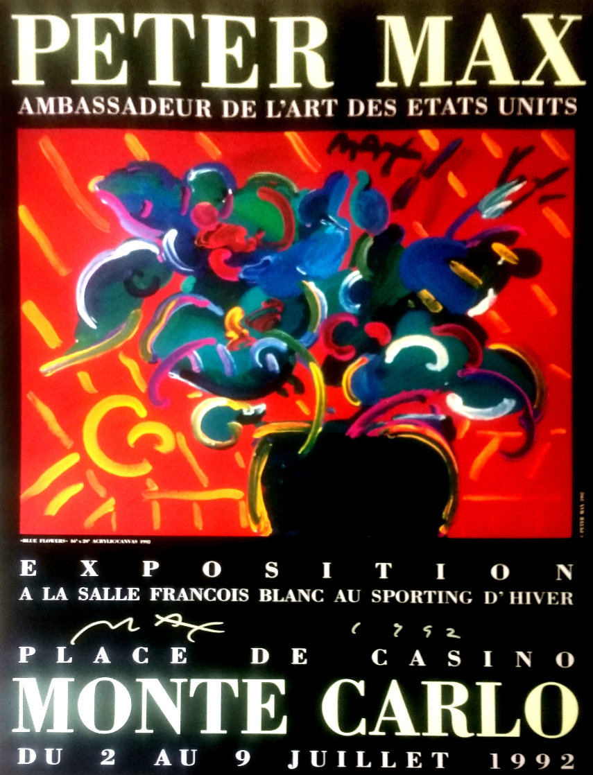 Monte Carlo Poster 1992 HS Limited Edition Print by Peter Max