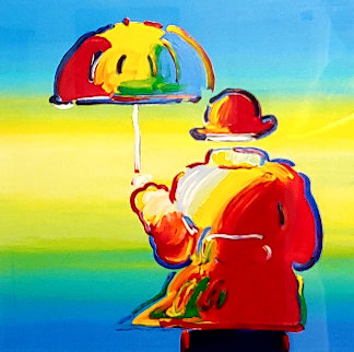Umbrella Man 2015 Limited Edition Print - Peter Max Umbrella Man 2015 Limited Edition Print - Peter Max
