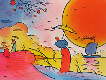 Two Sages in Sun 2003 Limited Edition Print - Peter Max Two Sages in Sun 2003 Limited Edition Print - Peter Max