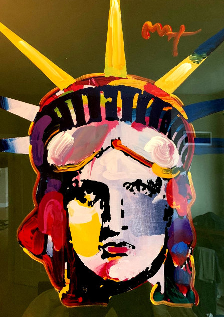 Liberty Head 45x35 Huge Works on Paper (not prints) by Peter Max