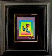 Love on Blends Unique 2006 10x8 Works on Paper (not prints) by Peter Max - 1 Love on Blends Unique 2006 10x8 Works on Paper (not prints) by Peter Max - 1