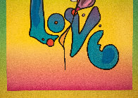 Love on Blends Unique 2006 10x8 Works on Paper (not prints) by Peter Max - 3 Love on Blends Unique 2006 10x8 Works on Paper (not prints) by Peter Max - 3