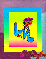 Love on Blends Unique 2006 10x8 Works on Paper (not prints) by Peter Max - 0 Love on Blends Unique 2006 10x8 Works on Paper (not prints) by Peter Max - 0