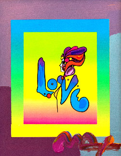 Love on Blends Unique 2006 10x8 Works on Paper (not prints) - Peter Max Love on Blends Unique 2006 10x8 Works on Paper (not prints) - Peter Max