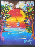 Better World III 1999 Embellished Works on Paper (not prints) by Peter Max - 2