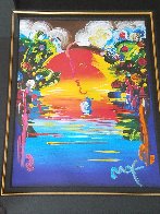 Better World III 1999 Embellished Works on Paper (not prints) by Peter Max - 1 Better World III 1999 Embellished Works on Paper (not prints) by Peter Max - 1