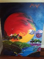 Without Borders 40x30 Original Painting by Peter Max - 3 Without Borders 40x30 Original Painting by Peter Max - 3