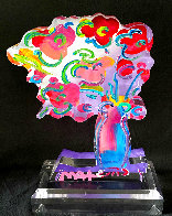 Vase of Flowers - Ver 11 Acrylic Sculpture 2016 Unique 12 in Sculpture by Peter Max - 0 Vase of Flowers - Ver 11 Acrylic Sculpture 2016 Unique 12 in Sculpture by Peter Max - 0