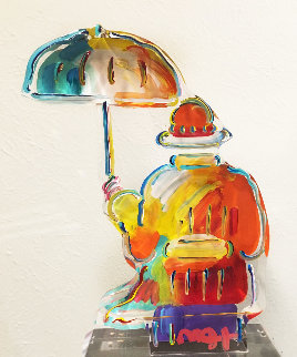 Umbrella Man Ver. III Acrylic Sculpture Unique 2014 12 in Sculpture - Peter Max Umbrella Man Ver. III Acrylic Sculpture Unique 2014 12 in Sculpture - Peter Max