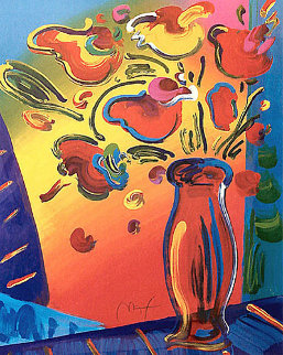 Vase of Flowers 2002 Limited Edition Print - Peter Max Vase of Flowers 2002 Limited Edition Print - Peter Max