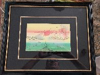 Untitled Seascape Pastel 1989 16x20 Works on Paper (not prints) by Peter Max - 1