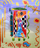 Statue of Liberty Unique 2001 28x24 Works on Paper (not prints) by Peter Max - 0