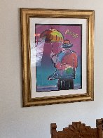 Umbrella Man 1999 Unique 33x24 Works on Paper (not prints) by Peter Max - 4 Umbrella Man 1999 Unique 33x24 Works on Paper (not prints) by Peter Max - 4