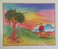 Quiet Lake III Limited Edition Print by Peter Max - 2 Quiet Lake III Limited Edition Print by Peter Max - 2