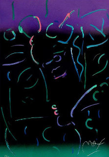 Midnight Profile 1988 Limited Edition Print - Peter Max Midnight Profile 1988 Limited Edition Print - Peter Max