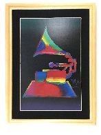 Grammy 1989 46x36 Huge Acrylic on Canvas Original Painting by Peter Max - 2