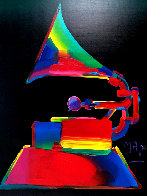 Grammy 1989 46x36 Huge Acrylic on Canvas Original Painting by Peter Max - 1