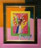 Angel With Heart Unique 26x24 Works on Paper (not prints) by Peter Max - 2