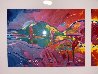 Four Seasons 2002 - Framed Suite of 4 Lithographs Limited Edition Print by Peter Max - 3