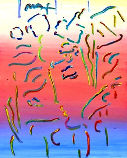 Midnight Profile Ver. II #5 2006 Unique 20x16 Works on Paper (not prints) - Peter Max Midnight Profile Ver. II #5 2006 Unique 20x16 Works on Paper (not prints) - Peter Max