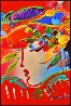 Blushing Beauty #106 2009 Heavily Embellished Poster 36x24 Works on Paper (not prints) by Peter Max - 1