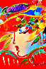 Blushing Beauty #106 2009 Heavily Embellished Poster 36x24 Works on Paper (not prints) by Peter Max - 0