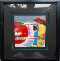 New Moon #53 1997 20x20 Works on Paper (not prints) by Peter Max - 1 New Moon #53 1997 20x20 Works on Paper (not prints) by Peter Max - 1