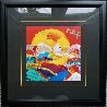 Without Border Unique 1998 20x20 Works on Paper (not prints) by Peter Max - 1
