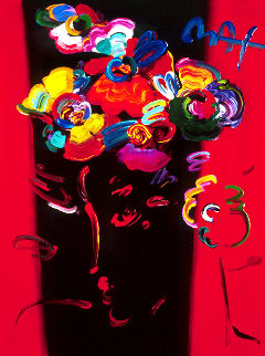 Nicolae Gallerie #128 Heavily Embellished Poster 1998 32x24 Works on Paper (not prints) - Peter Max Nicolae Gallerie #128 Heavily Embellished Poster 1998 32x24 Works on Paper (not prints) - Peter Max