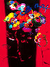 Nicolae Gallerie #128 Heavily Embellished Poster 1998 32x24 Works on Paper (not prints) by Peter Max - 0