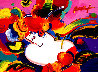 Flower Blossom Lady #462 2000 Heavily Embellished Poster 18x24 Works on Paper (not prints) by Peter Max - 0
