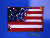 Flag With Heart Series III Heavily Embellished Poster 2006 18x24 Works on Paper (not prints) by Peter Max - 0