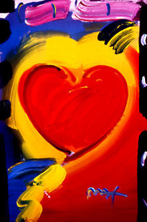Valentine #79 2008 Heavily Embellished Poster 36x24 Works on Paper (not prints) - Peter Max Valentine #79 2008 Heavily Embellished Poster 36x24 Works on Paper (not prints) - Peter Max