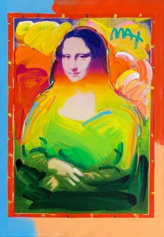 Mona Lisa 2017 35x29 Original Painting - Peter Max
