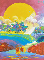 Without Borders #4 2004 48x42 Super Huge Original Painting by Peter Max - 0 Without Borders #4 2004 48x42 Super Huge Original Painting by Peter Max - 0