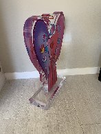 Angel With Heart Acrylic Sculpture 2018 23 in Sculpture by Peter Max - 1