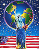 Peace on Earth Unique 2001 20x18 Works on Paper (not prints) by Peter Max - 0